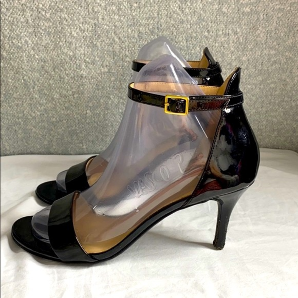 BP Black Patent‎ Leather Strap Heels